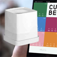 Imagen: detector de color inteligente Bluetooth Palette Cube de Palette Pty Ltd